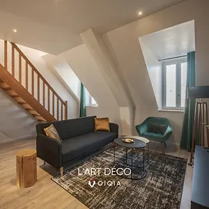 L'art Deco - Duplex - Gare - Arrivee Autonome Appartement